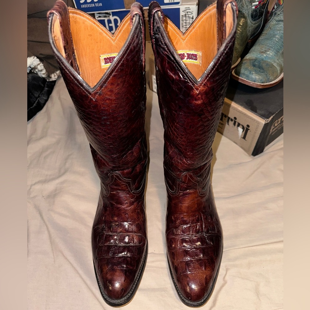 Vintage Rogers Boots men’s exotic print